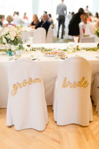 bride groom signs